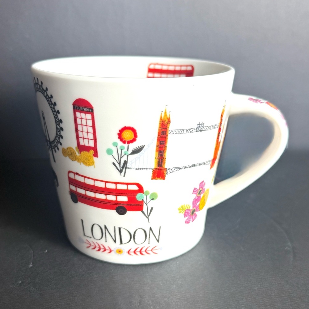 Grace Teaware Fine Porcelain Mug Collectible LONDON Red Bus Coffee Mug